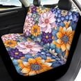 thumbnail image 4 of Pzuqiu Flower Collage Art Car Seat Cover Full Set Interior Auto Interior Decor Protector, Breathable Easy to Install Car Seat Covers Fit for Truck Cars Trucks, 4 of 10