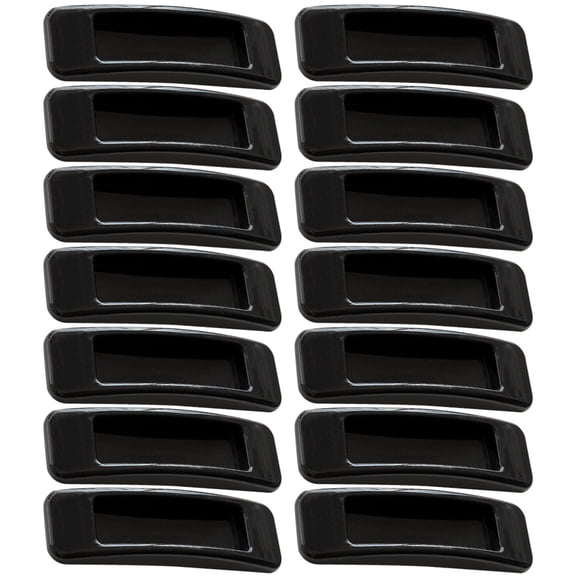 LEORX White Adhesive Door Handles for Window Use Made of ABS with Polished Surface 20 Pieces