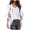 White, variant on Women's Cardigan Floral Print Chiffon 3/4 Sleeve Open Front Lightweight Breathable Cover Up Casual Top for Summer Outfits