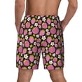 thumbnail image 2 of Lsque Mens Swim Trunks Strawberry Pattern - Bathing Suit Compression Liner - Beach Swim Shorts Swimwear - (S-3XL) - Stretch Quick Dry -Large, 2 of 9