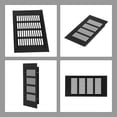 thumbnail image 3 of Grille de Ventilation Rectangulaire en Aluminium 100mm pour Armoire Garde-Robe, 3 of 9