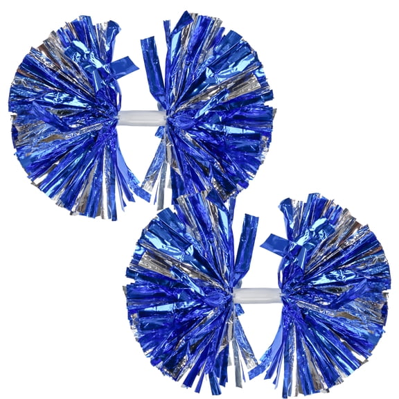 DBOO 2PCS Cheerleading Pom Poms with Baton Handle for Team Spirit Sports Dance Cheering Adults