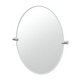 thumbnail image 3 of Gatco A-Line 32" Frameless Oval Mirror, Satin Nickel, 3 of 4