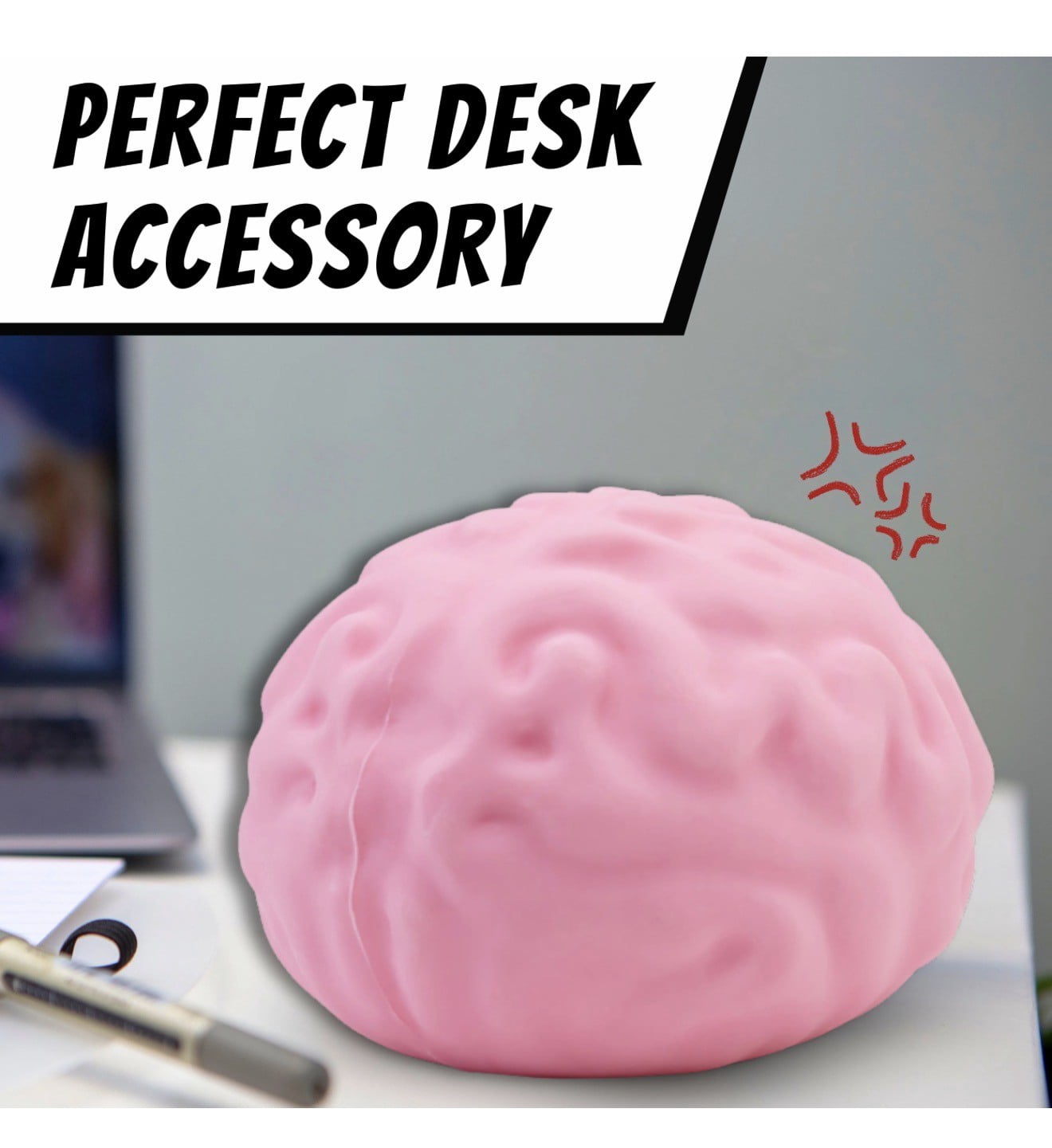 giant 5.11" stress brain, stress reliever , sensory squish ball