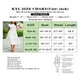 thumbnail image 2 of OUSITAID Femmes Flutter Manches Courtes Smocked Midi Robe d'Été Casual Tiered A-Line Robe Orange S, 2 of 6