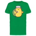 thumbnail image 1 of Chicken Doing Evacuation Cartoon Tee Men's -Image by Shutterstock, 1 of 1