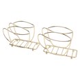 thumbnail image 4 of 2PCS Napkin Holder Iron Coffee Cup Shape Freestanding Tissue Dispenser Tabletop Napkin Holder for Dinning Table Restaurant Gold, 4 of 12