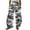 Gray, variant on Sexlip Womens Camo Print High Waist Multi Pocket Cargo Pants Durable Functional Outdoor Hiking Outfit Blue L