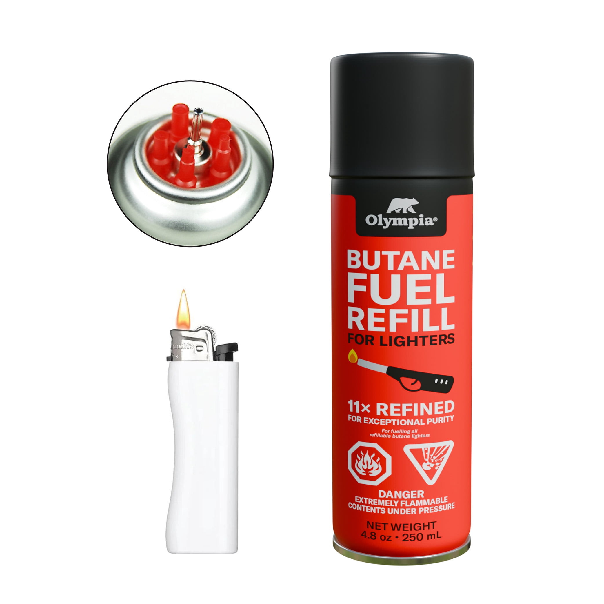 cigarette lighter fuel refill Zippo High-Quality Butane 75ml reliable for lighters MK Lighter Universal Gas Refill