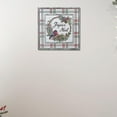 thumbnail image 3 of Christmas Wood Plaid Border Wall Sign Joyeux Noel, 3 of 3