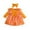 Orange, variant on WhouRiu Toddler Girl' Dress Long Sleeve Mesh Princess Dress Baby Cute Birthday Party Dresses,2-Piece