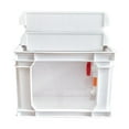 thumbnail image 1 of DOLITY Turtle Tank Convenient Sturdy Tank Turtle Habitat for Small Pets Turtle white m, 1 of 9