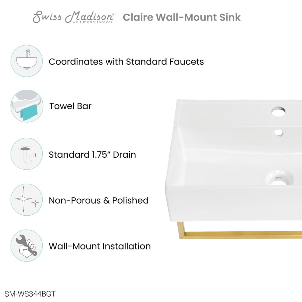 Wall hung sink with towel rail new arrivals