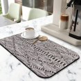 thumbnail image 2 of Washable Rubber Botanical Leaves Vintage Floral Dish Drying Mats for Kitchen Counter Home Large Coffee Bar Pad Accessories and Decor for Utensils Stemware 19.5''x12'', 2 of 7