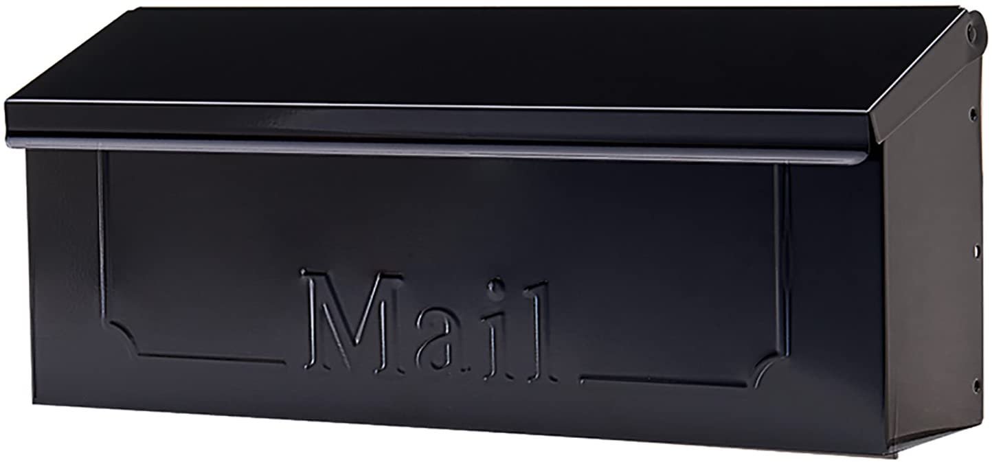 Gibraltar Mailboxes Townhouse Small Capacity Galvanized Steel Black