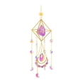 thumbnail image 2 of Colgante de Campanas de Cristal, Fabricante de , Adorno de de Prisma, Colgante de Feng Shui de Navidad, Decoración , Púrpura BLESIY Campana de viento colgante, 2 of 8