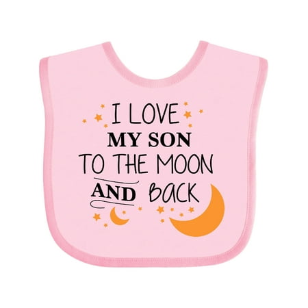 

Inktastic I Love My Son To The Moon and Back Gift Baby Boy or Baby Girl Bib