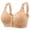 Beige, variant on Women's Casual Adjustable Breathable Top Bra Underwear, Nylon Material, No Steel Ring, Adjustable Straps, All Season Wear, Sexy Style