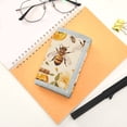 thumbnail image 7 of JIALIOU Nylon Trifold Card Wallet with ID Window Zipper Pocket for Men Women Teen Bees and Honey, 7 of 7