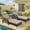 Dark Brown Wicker/Beige Cushion, variant on HOMEDIARY Outdoor Wicker Chaise Lounge Chairs Set of 2, Patio Rattan Lounger with Armrest, Adjustable 6-Level Backrest and Pillow, All Weather Pool Sunbathing Reclining Chairs for Deck Yard, Beige