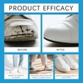 thumbnail image 2 of White Shoe Cleaner Cream, Multipurpose No-Rinse Cleaning Solid with Sponge for Leather, Sneakers, Silicone & Car Interiors, 2 of 7