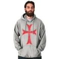 thumbnail image 3 of Medieval Knight Templar Christian Hoodie Sweatshirt Women Men Brisco Brands S, 3 of 6