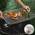 thumbnail image 3 of Xiao Hua Paquete de 10 parrillas para barbacoa al aire libre con tapetes desechables, 15,3 x 12 pulgadas, 3 of 5