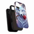 thumbnail image 3 of Fantasy Fox Rose Art Phone Case Compatible with iPhone 11/12/13/14/15/16 Pro Max Plus, Enchanting Design for Fantasy Fans & Gift Givers, 3 of 9