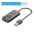 thumbnail image 1 of Vention: carte son externe USB vers 3.5mm, adaptur Audio USB vers écouteurs, Microphone, pour Macbook, ordinateur portable, PS4 zhangyuxiang LED, 1 of 2