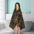 thumbnail image 6 of Vine Camo Tree Trunk Pattern Hooded Bath Towel，50"x30" for Ages 3 To 12 Kids, Quick Dry Lightweight Soft Microfiber Hood Beach Towel Cover Up for Kids, 6 of 7