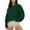 BH513 Green, variant on Curuila Women Sweatshirt Solid Color Long Sleeved Crew Neck Soft Warm Comfortable Casual Pullover Blue Size Xl