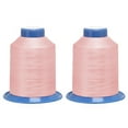 thumbnail image 7 of Uxcell 1968 Yards 150D/0.25mm Extra Strong Bonded Polyester Threads (Pale Pink, 2 Pack), 7 of 7
