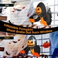 thumbnail image 4 of Patiojoy Inflatable Pumpkin Ghost Broke Out from Window Blow Up Decorations with Built-in LED Lights 3 Suction Cups, 4 of 10