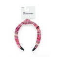 thumbnail image 3 of No Boundaries Striped Crochet Top Knot Headband, Women’s, 3 of 4