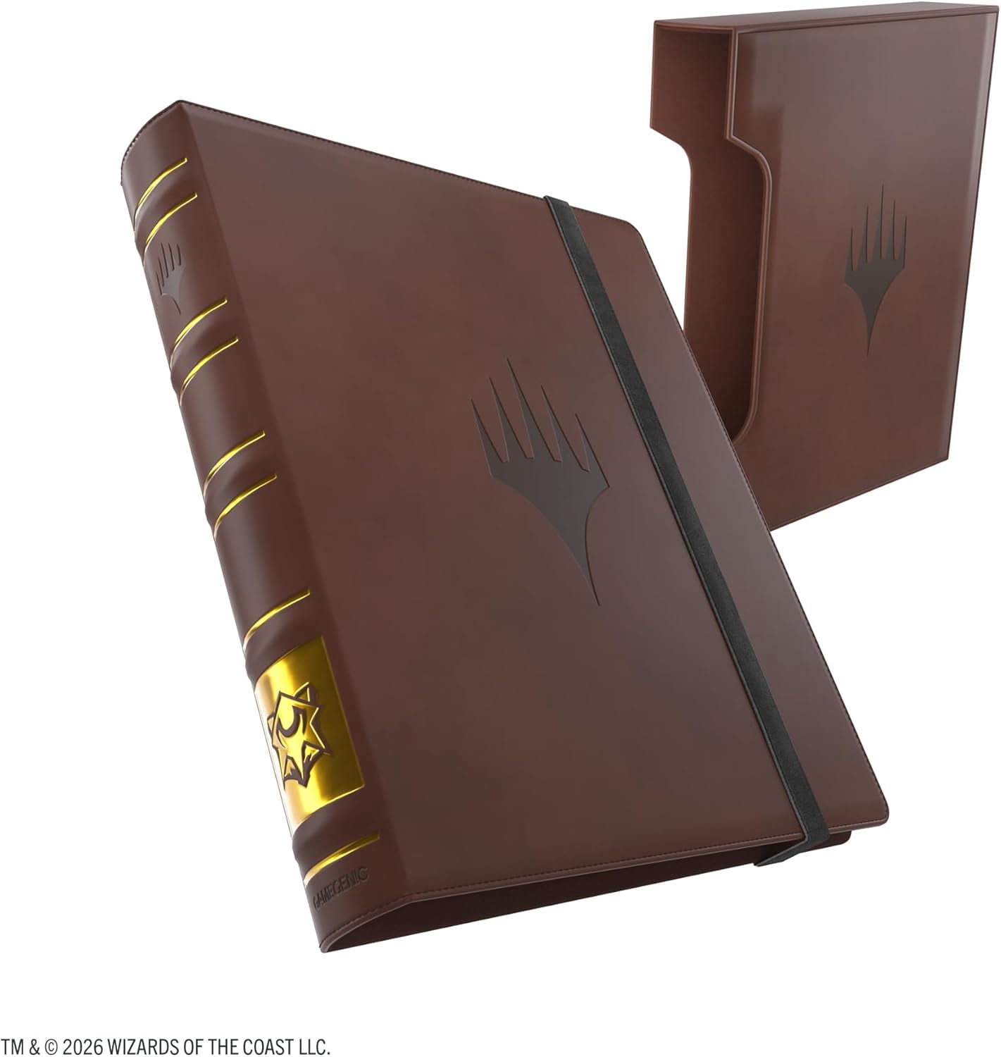 Gamegenic Magic: The Gathering Secrets of Strixhaven Cards Almanac 18-Pocket Premium SLIPCASE Album - Holds 360 Double-Sleeved Cards, Elegant Book-Style MTG Binder with Gold Foil College Spine