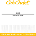 thumbnail image 3 of CUB CADET BS-591606 Rewind Starter CC760 BS-695058, 3 of 6