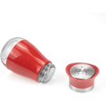 thumbnail image 3 of Ensemble de Salières et Poivrières Rouges de 4 Onces, Élégant Acier Inoxydable avec Fond en Verre, 3 of 4