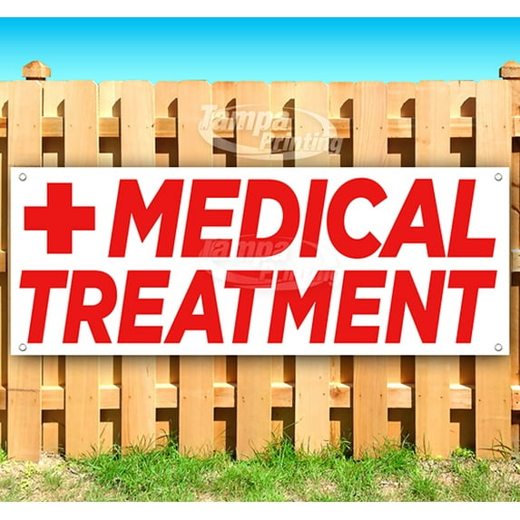 Medical Treatment 13 oz Vinyl Banner With Metal Grommets