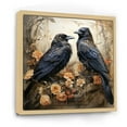 thumbnail image 2 of Designart "Regency of the Golden Crow I" Landscapes Floater Framed Canvas Print, 2 of 7