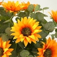 thumbnail image 5 of Girasol Artificial Delicada Flor Falsa Exquisita Simulación Ramo De Girasol Decoración Floral Tela De Seda Flores Adorno De Escritorio Para Escenario Boda Tienda Ventana 10Pcs Speravity HA019358-00, 5 of 5