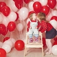 thumbnail image 3 of Globos de látex FOTIOMRG 100 unidades 30 cm rojos con cinta, 3 of 7