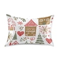 thumbnail image 7 of Yayeee Pillowcase Queen Size Set of 2 Satin Wrinkle Resistant Pillow Case, Brown Nordic Christmas House, 7 of 7