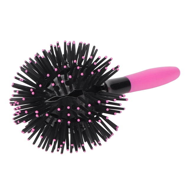 Brosse à Cheveux Démêlante à Boule Ronde, Brosse à Cheveux à Boule Ronde à 360 Degrés Peigne à Boule Ronde Brosse pour Boucles en D Conception Conviviale