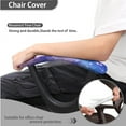 thumbnail image 4 of SCRAWLGOD Galaxy Blue Violet 4 Pieces Set Office Chair Cover with Arm Rest Protector Easy to Install Boss Chair Covers Anti-Dust Non-Slip Desk Chair Seat Slipcover, 4 of 7