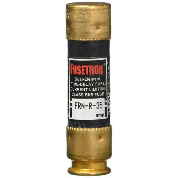 Bussmann FRN-R-35 35 Amp Fusetron Dual Element Time-Delay Current Limiting Fuse Class RK5, 250V UL Listed