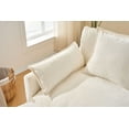 thumbnail image 6 of S-HOME Soft Chenille Upholstered Accent Chair with Ottoman in Modern Design for Living Room and Bedroom Comfort, 6 of 12