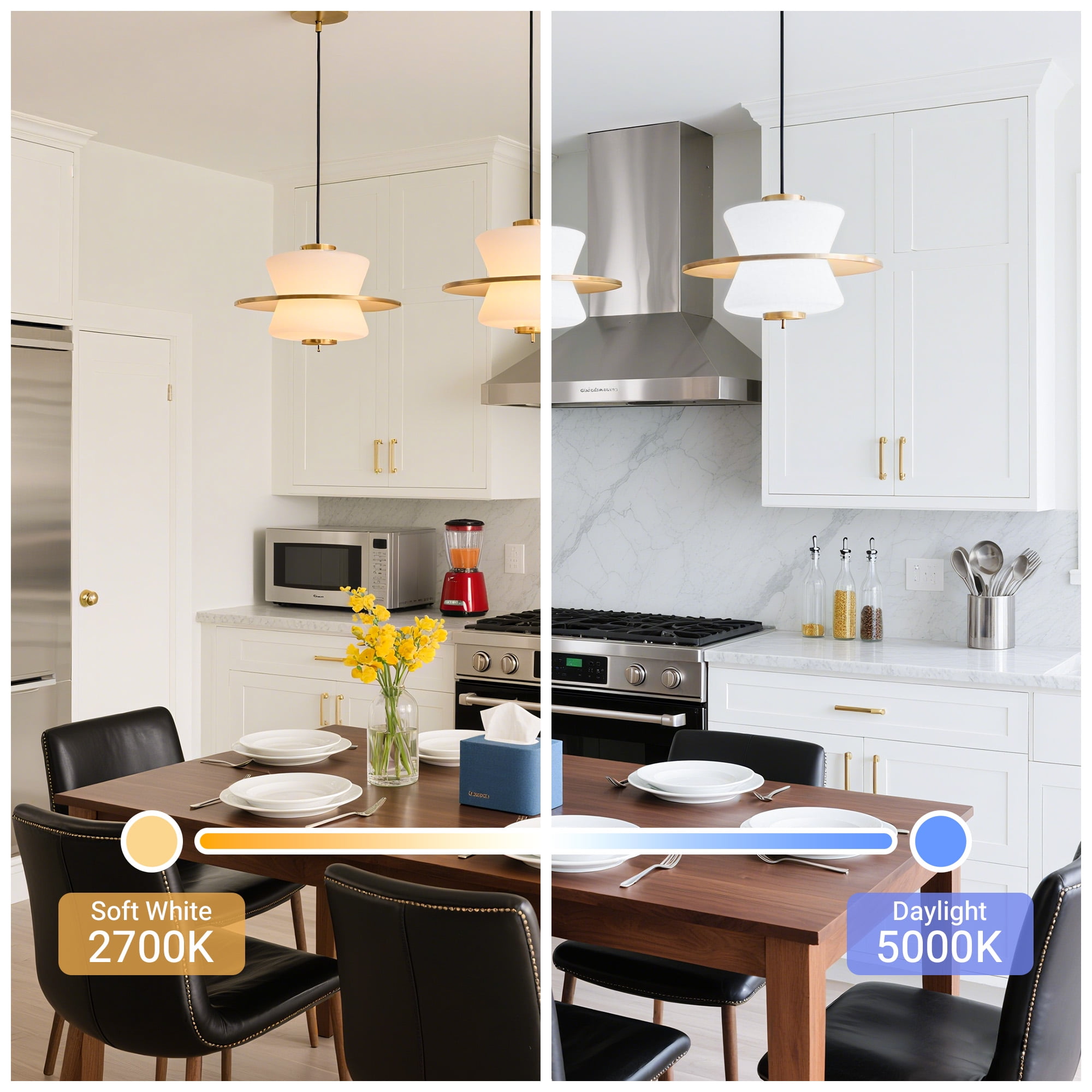 DAYBETTER Dusk to Dawn Light Bulbs Outdoor 60 Watt Equivalent, Automatic On/Off Sensor LED Light Bulb, 9W Soft White 2700K, 800Lumen, A19 E26 Bulbs,8pack.