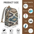 thumbnail image 3 of Floral Bohemian Lightweight Travel Backpack – Artistic Rustic Style Canvas Bookbag for Students, Daily Use, Outdoor Adventures, Gym, Short Trips, 3 of 5