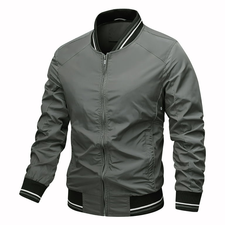 New British Fashion Stand Collar Leather Sleeve Baseball Men's Jacket New British Fashion Stand Collar Leather Sleeve Baseball Men's Jacket