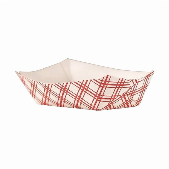 Manufacturer Varies Paper Disposable Food Tray 1/2 lb., Red, Pk1000 EFT50